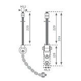 Підвіс гойдалки з карданним шарніром KBT з неіржавіючої сталі, фото 2