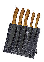 Набор ножей на магнитной подставке 6в1 предметов с керамическим напылением Edenberg EB-970