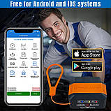 Автосканер Konnwei KW906 Supports all OBD ll protocols Red BT 5.0 для Android та iOS, фото 3