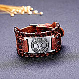 Шкіряний браслет у скандинавському стилі "Drevo&Life" + авторський мішок "Vikings", фото 2