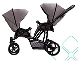 Коляска для двійні Bebetto B 42 (24) сіра, фото 2