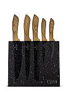 Набор ножей на магнитной подставке 6 предметов из нержавеющей стали E0denberg EB-970
