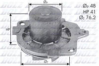 Насос водяной ALFA ROMEO/CADILLAC/FIAT/SUZUKI/VAUXHALL 156/BLS/Stilo/SX4/Astra 1,9-2,4 94, DOLZ (S31