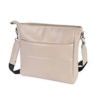 БЕЖ ТАУП - фабричная сумка высокого качества с двумя большими вместительными карманами (Луцк, 718)