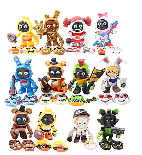 Набор фигурок 12в1 ФНАФ Пять ночей с Фредди, Чика, Бонни, Фокси, 8