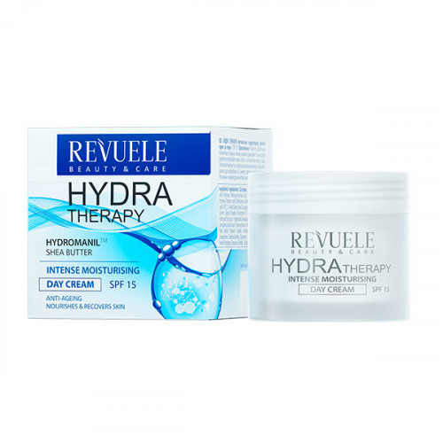 Зволожуючий денний крем  для обличчяSPF 15 Revuele Hydra Therapy Intense, 50 мл