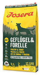 Корм Josera Geflugel&Forelle (Йозера беззерновий з куркою і фореллю) 12.5кг+БЕЗКОШТОВНА ДОСТАВКА