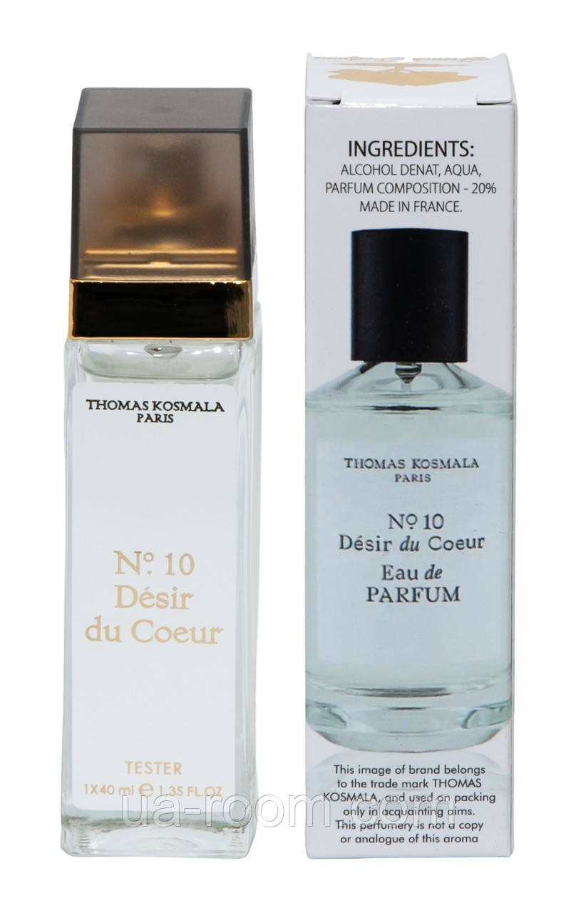 Тестер унисекс Thomas Kosmala No 10 Desir du Coeur ,40 мл., фото 1