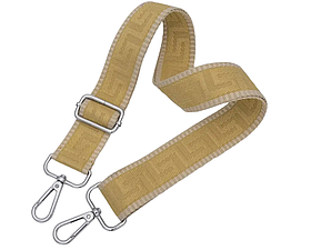 Ремінь для сумки через плече 38мм з орнаментом №4 фурнітура нікель #27886