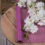Плівка для квітів матова "малинова полоска" 60см*10м, фото 2