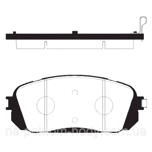 Гальмівна колодка передня Kia GRAND CARNIVAL (2.7/2.9CRDi (17")05-