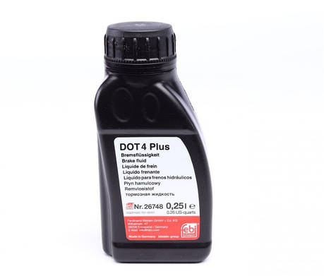 Рідина гальмівна DOT4 Plus 250мл 26748, фото 1