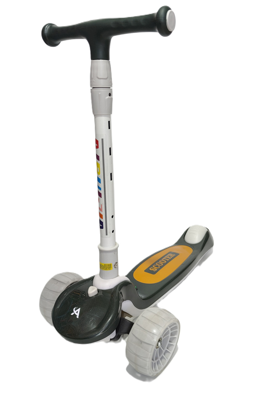 Дитячий складаний музичний самокат Scooter, світні колеса, від 2 років, 3 кольори, фото 1