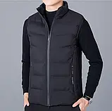 Жилетка чоловіча куртка-безрукавка тепла коротка класична 46 розмір, фото 2
