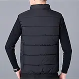 Жилетка чоловіча куртка-безрукавка тепла коротка класична 46 розмір, фото 6