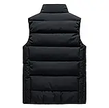 Жилетка чоловіча куртка-безрукавка тепла коротка класична 46 розмір, фото 8