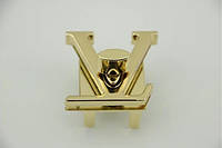 Поворотний замок 39*42 мм Louis_Vuitton ЗОЛОТО