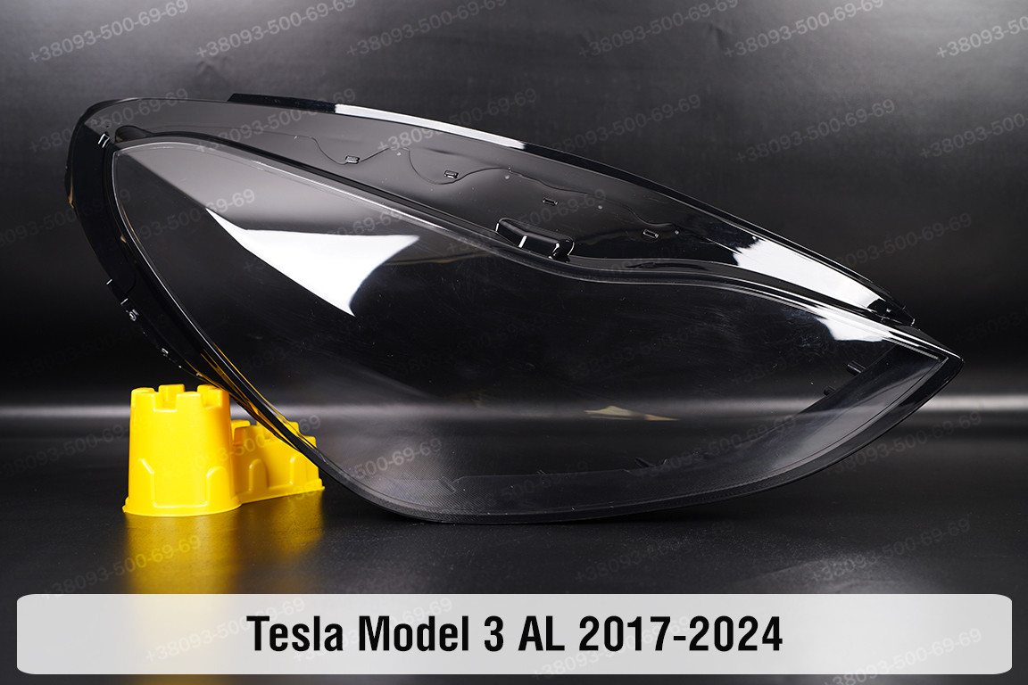Скло фари Tesla Model 3 AL (2017-2024) праве