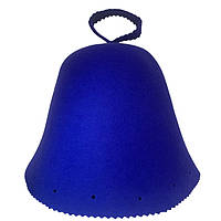 Шапка для бани и сауны овчинка класс premium, синя, аналог husst ( хуст )