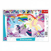 Пазл Trefl My Little Pony Развлечение маленьких Пони 15 элементов (6333961) - Топ Продаж!