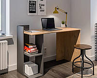 Компьютерный стол 2 в 1 (стол-стеллаж) стол для ноутбука, цвет Дуб Сонома \ Антрацит