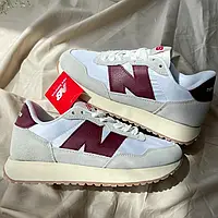 New Balance 237 White Burgundy