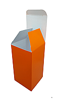 Коробка для упаковки подарков оранжевая