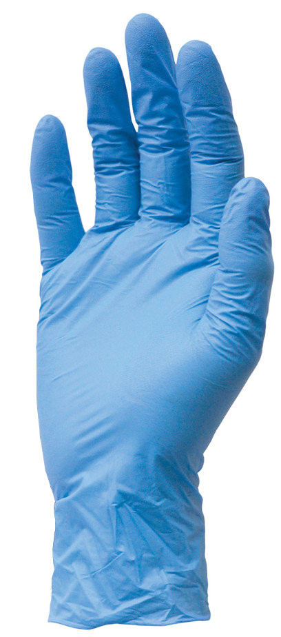 Перчатки SafeTouch Vitals Slim Blue нитриловые без пудры размер M 3,0 г 100 шт/уп. - фото 1 - id-p2128224194