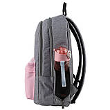 Рюкзак сіро-рожевий GoPack Education Teens GO24-140L-1, фото 3
