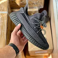 Yeezy Boost 350 v2 Black Reflective Laces (Без лого на подошве) 44