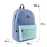 Рюкзак м'ятно-блакитний GoPack Education Teens GO24-140L-2, фото 7