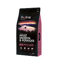 Profine Adult Salmon & Potatoes 15 кг сухой корм для собак Профайн (122688-21) BE