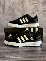 Мужские черно-белые спортивные кроссовки адидас-forum, Черно-белые кроссовки adidas, Adidas low 84 Forum Форум