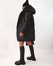 Шикарна жіноча куртка на синтепоні 100, тканина "Плащівка" 48, 50, 52, 54, 56, 58, 60, 62 розмір 48, фото 3