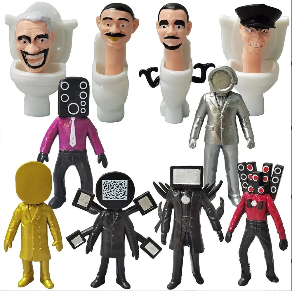 Скибіді Туалет іграшки моделі ігрових фігурок skibidi toilet 10 шт.