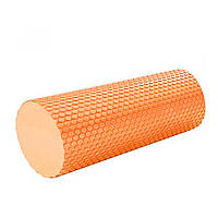 Массажный ролик пенный для спины и тела MFR roll 90х15 см Оранжевый