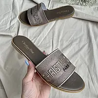 Christian Dior Slides Brown