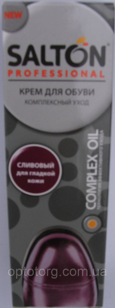 Крем сливовий для гладкої шкіри Салтон туба з губкою