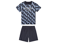 Комплект пижамный Pepperts, пижама для мальчика: футболка, шорты, темно-синий, размеры 134-164