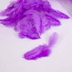 Пір'я натуральні фіолетові, фото 2