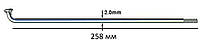 Спиця велосипедна 258мм SLE стальна хромована