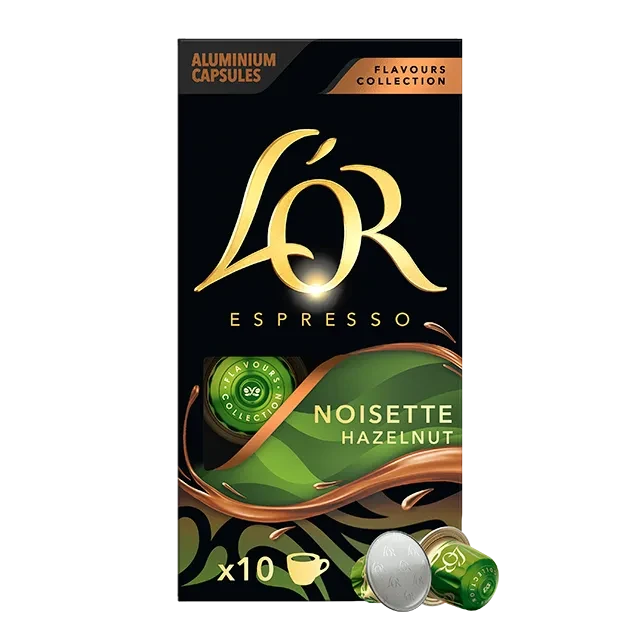 Кава в капсулах Nespresso L'or ESPRESSO Hazelnut 10 капсул - Льор горіх, фото 1