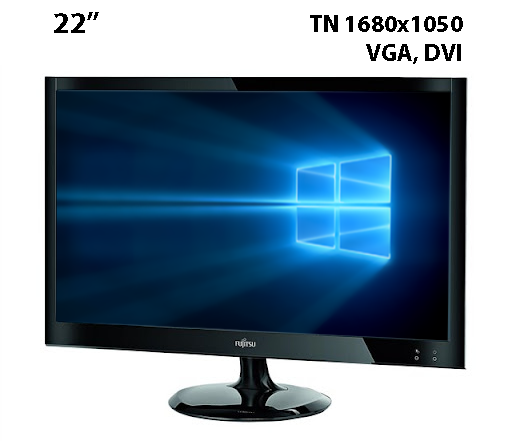 Монітор 22" Fujitsu SL22W-1/TN 1680x1050 LED/VGA, DVI, фото 1