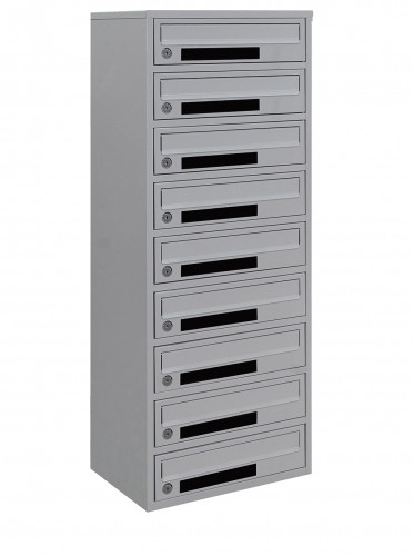 Поштова скринька LEVMETAL багатосекціна Е2-09.C на 9 секцій Сірий 1005x390x250