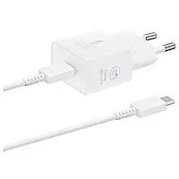 Сетевая зарядка SAMSUNG 25W Travel Adapter + Type-C cable White/EP-T2510XWEGEU