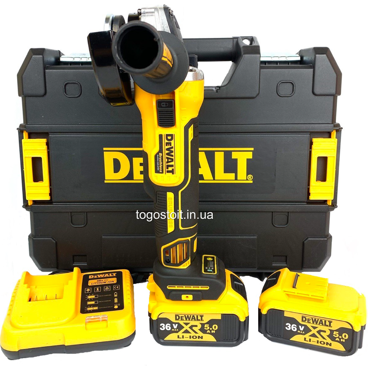 Аккумуляторная болгарка DeWalt DCG405 (36V, 5AH) бесщеточная. АКБ ...