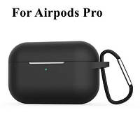 Силиконовый чехол с карабином для Airpods Pro