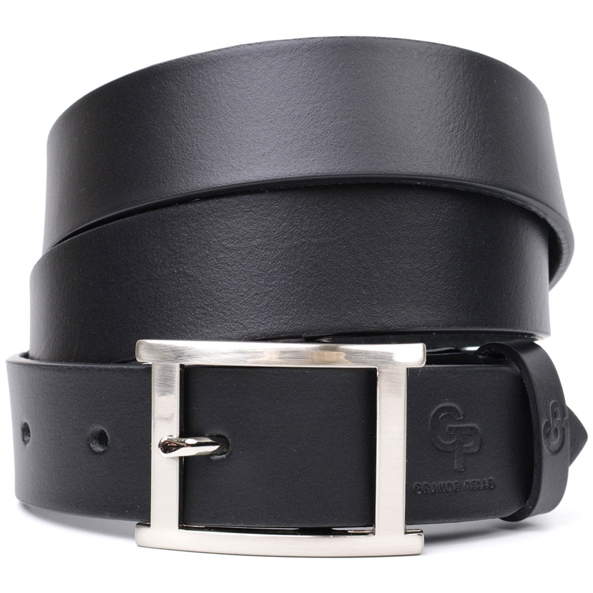 Якісний пояс під штани для чоловіків з натуральної шкіри GRANDE PELLE 11689 Чорний, фото 1