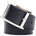 Якісний пояс під штани для чоловіків з натуральної шкіри GRANDE PELLE 11689 Чорний, фото 7