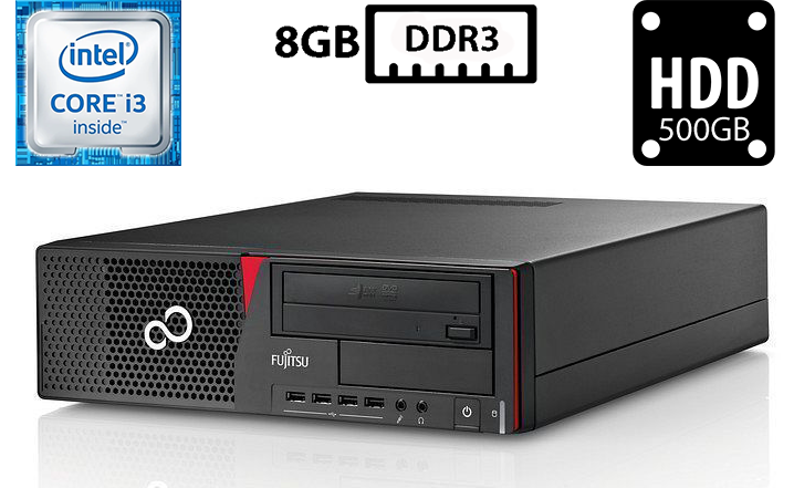 Комп'ютер Fujitsu Esprimo E720 E85+ SFF/Core i3-4130 3.40GHz/8GB DDR3/HDD 500GB/Intel HD Graphics Б/В